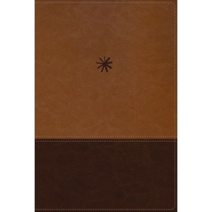 Nbla, Biblia Cronológica de Estudio, Interior a Cuatro Colores, Leathersoft, DOS Tonos Café, Comfort Print - (Leather Bound) - 1 of 1