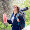 NewHome "64Oz Glass Water Bottle with Time Marker, Straw, Silicone Sleeve & Motivational Quote for Fitness" Pink - 4 of 4