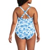 Lands' End Women's Chlorine Resistant Scoop Neck X-Back High Leg Soft Cup Tugless Sporty One Piece Swimsuit - 2 of 3