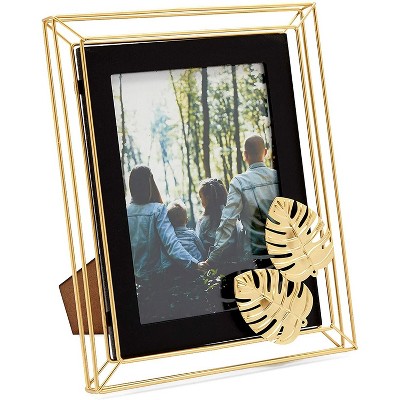 Farmlyn Creek Gold Metal Picture Frame Photo Frame for 5x7 Inch Photos (7.9 x 10 in)