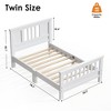 CSBDHome Solid Wood Platform Bed with Wood Slats, No Box Spring Needed - 3 of 4