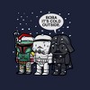 Juniors Womens Star Wars Christmas Boba It's Cold Outside Cowl Neck Sweatshirt - 2 of 4