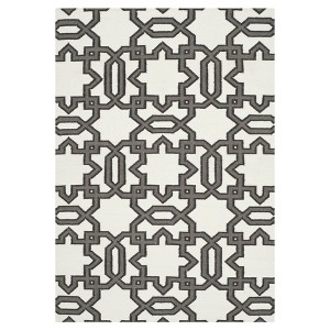 Piper Dhurrie Accent Rug - Ivory / Gray (3