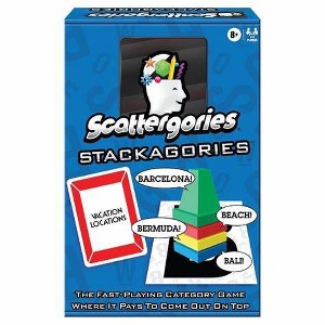 Scattergories Stackagories – Fast‑Paced Twist on Classic Scattergories, Tower‑Building Category Game for 2–4 Players, Ages 8+ - 1 of 2
