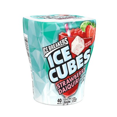 ice Breakers Ice Cubes Strawberry Daiquiri Flavored Gum Bottle Pack - 40ct/3.24oz