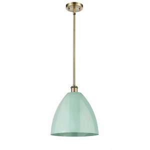 Plymouth Dome - 1 Light Stem Hung Pendant In Industrial Style-12.75 Inches Tall and 12 Inches Wide - 1 of 1