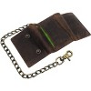 Generic Men's RFID Blocking Trifold Vintage Leather Biker Chain Wallet - 2 of 4
