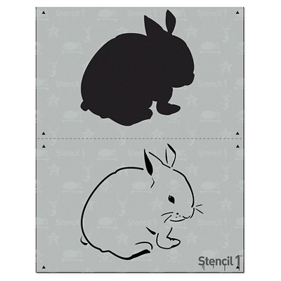 Stencil1 Bunny - Layered Stencil 8.5" x 11"