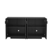 Okak 4-Door Buffet Cabinet with Arc Handles, Wood Storage Sideboard Adjustable Shelves for Dining & Living Room - 3 of 4