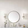 James Martin Signature Vanities Rohe 30" Round Mirror, Champagne Brass - 2 of 4