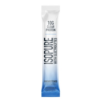 Isopure Protein Water Stick Pack - Unflavored - 6ct
