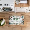 Stupell Industries Merry And Bright Seasonal Florals Printed Plush Bath Mat And Bath Rug, Design By Kim Allen, 18"X30" - 4 of 4