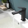 ChicFurnit Bathroom Sink Faucet Single Hole Design with Stylish Single Handle for Contemporary Bathrooms, Black, 25.4"*7.9"*2.4" - 2 of 4