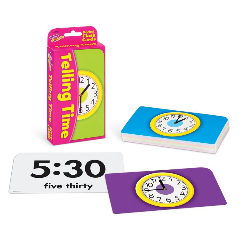 TREND Telling Time Pocket Flash Cards, 3 of 5