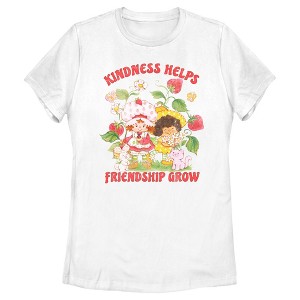 Women's Strawberry Shortcake Kindness Helps Friendship Grow T-Shirt - 1 of 4