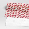 30" 50 sq ft Christmas Roll Wrap Poinsettia on Cream - Wondershop™ - 3 of 3