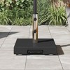 vidaXL Wheeled Parasol Base with Handle Gray Granite 64 lbs Square - 4 of 4