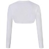 Coolmee Women Long Sleeve Cardigan Jacket Knit Sweaters Cropped Open Front Bolero Shrug - 3 of 4