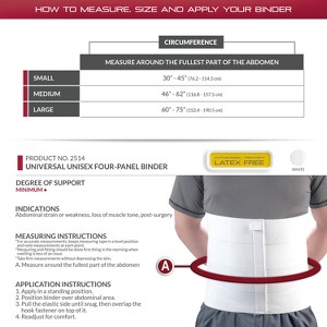 OTC Abdominal Binder, Chest Support Brace, Rib Fracture, Unisex, Four-Panel - 1 of 4