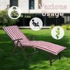 Kozyard Aluminum Foldable Reclining Lounge Chair with Cushion, No Assembly Needed - 4 of 4