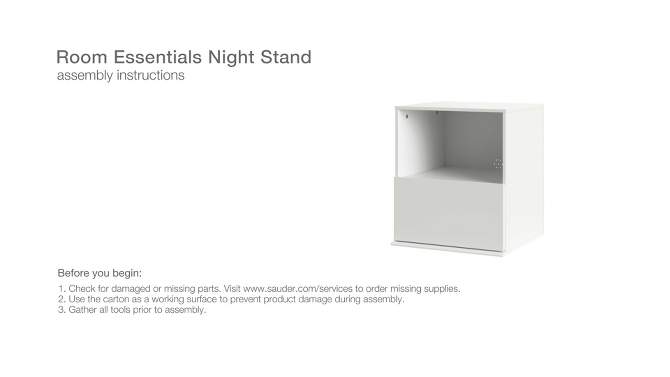1 Drawer Modular Nightstand White - Room Essentials&#8482;, 2 of 12, play video