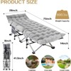 SUGIFT Camping Cot for Adults Heavy-Duty Cots for Sleeping  with Mattress and Carry Bag - 3 of 4