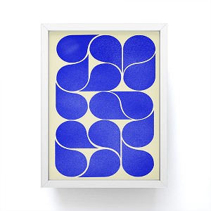 Showmemars Blue midcentury shapes no8 Framed Mini Print - Society6 - 1 of 3