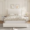 Upholstered Platform Bed Frame with Storage Drawers – Corduroy Tufted Headboard - 4 of 4