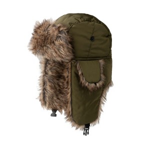 Britt's Knits Aviator Hat Faux Fur Winter Trapper Hat for Men with Ear Flaps - 1 of 1