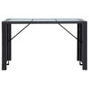 vidaXL Garden Bar Set Black, Cream White - 3 of 4