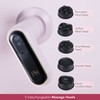 Paris Hilton Shiatsu Soothing Massager, 5 Interchangeable Heads, Adjustable Speed 1700–3800 RPM, USB-C Rechargeable - 4 of 4