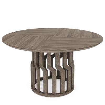 Tribesigns 47.24 Inches Modern Wooden Round Dining Table