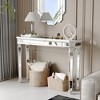 MOEPISY Mirror Console Table Vintage Wood Grain Carving Process Gorgeous and Noble - 3 of 4