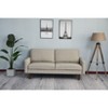 Linen Sofa Modern Couch Comfy Loveseat with Wooden Legs for Living Room, Bedroom, Office - 4 of 4