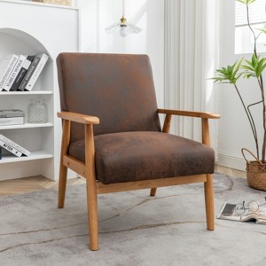 RISOKEYS 25 In Accent Chair - Wide Classic Mid-Century Modern Armchair - Stylish & Easy to Use, Perfect for Living Room & Bedroom - 1 of 4