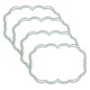 Saro Lifestyle Embroidered Polka Dot Placemat w/ Scallop Edge (Set of 4) - 3 of 4