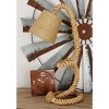 Olivia & May Jute Handmade Rope Styled Desk Lamp Brown: Cotton Shade, Toggle Switch, No Assembly Required - 2 of 4