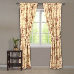 Greenland Home Fashions WB0429P Antique Rose Multi Panel Pair, 84x84 Inches - 1 of 4