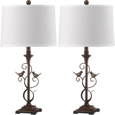 Birdsong Table Lamp (Set of 2) - Oil Rubbed Bronze (Black) - Safavieh