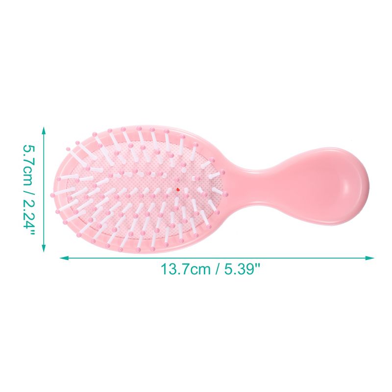 Unique Bargains Anti-Static Pocket Detangling Brush Barber Brush Tools for Curly Straight Wavy Hair 1 Pc, 4 of 7