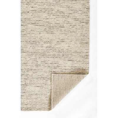 Handmade Light Grey Rectangular Wool Area Rug 66" x 42"