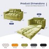 MAXYOYO Convertible Sofa Bed, Pull Out Loveseat Sleeper Sofa, 2 in 1 Folding Couch Bed - 3 of 4