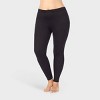 Warm Essentials By Cuddl Duds Women's Smooth Stretch Thermal Leggings -  Black 3x : Target