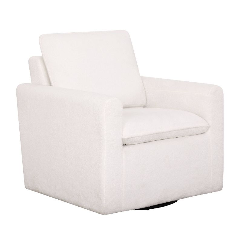 Lifestyle Solutions Lyndale Swivel Accent Chair White, 4 of 10