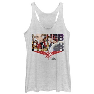 Women's Marvel Captain Marvel Higher Comic Scenes Racerback Tank Top - 1 of 3