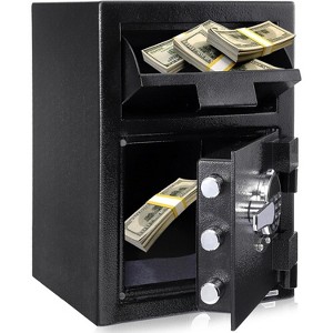 Heavy-Duty Depository Safe with Digital Keypad & Drop Slot for Cash and Document Security - 1 of 4