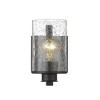 Beckett Collection 1-Light Wall Sconce - Dimmable, Damp Rated, Clear Seedy Glass Shade - 2 of 4