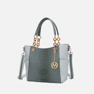 MKF Collection Miriam Handbag Signature Women Vegan Leather Tote by Mia K - 1 of 4