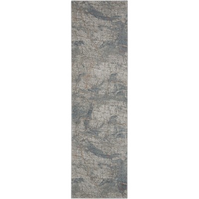 Nourison Rustic Textures Indoor Area Rug Light Grey/blue 2'2