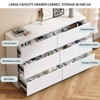 PAGED Dresser Chest of Drawers Wooden Storage Cabinet with 4 Doors and 2 Drawers for Bedroom - 2 of 4
